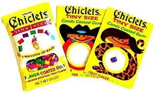 Tiny Chiclets Bubble Gum