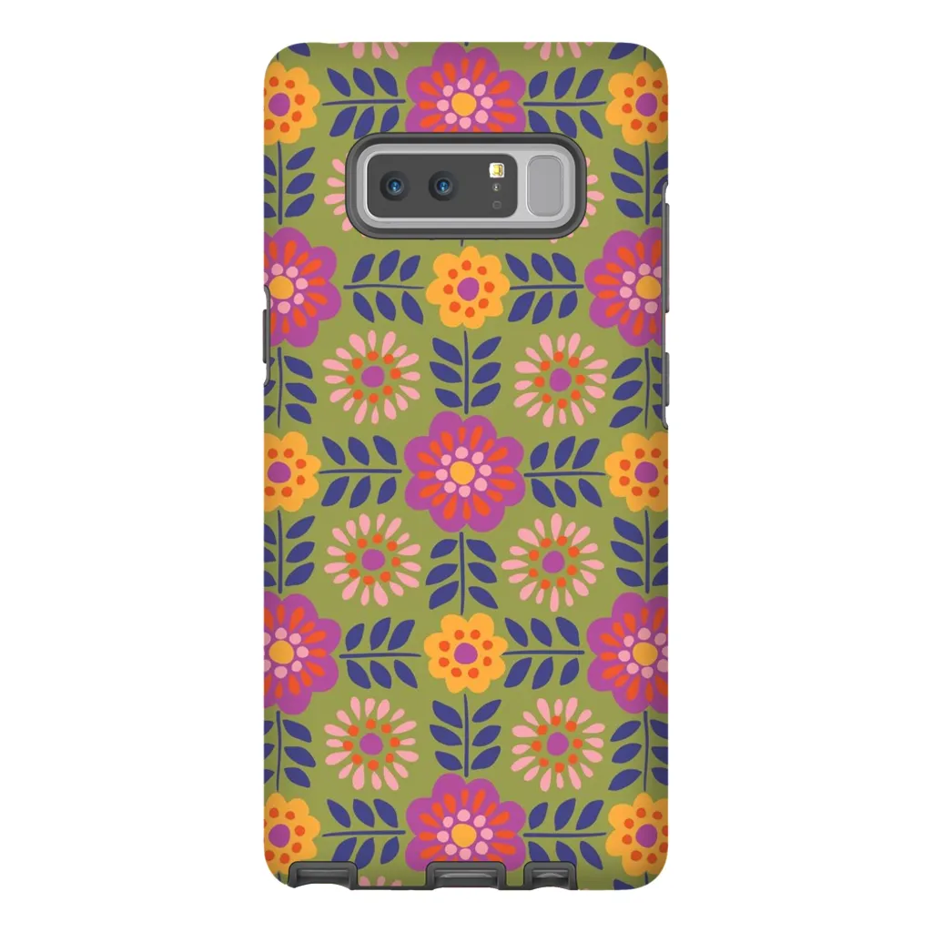 Tough Phone Case - Barcelona Flowers Pattern