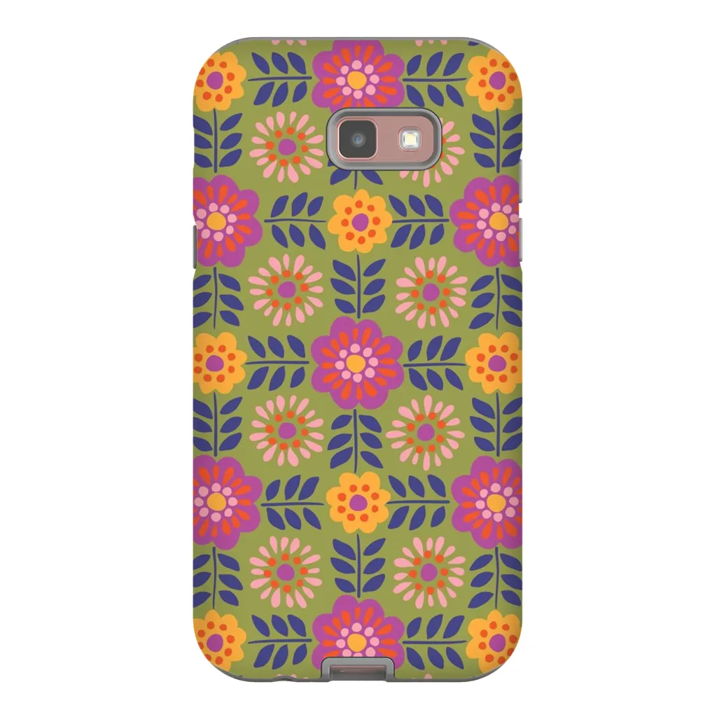 Tough Phone Case - Barcelona Flowers Pattern