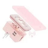 Travelmall x Hello Kitty 2-IN-1 Worldwide Travel Adaptor Set