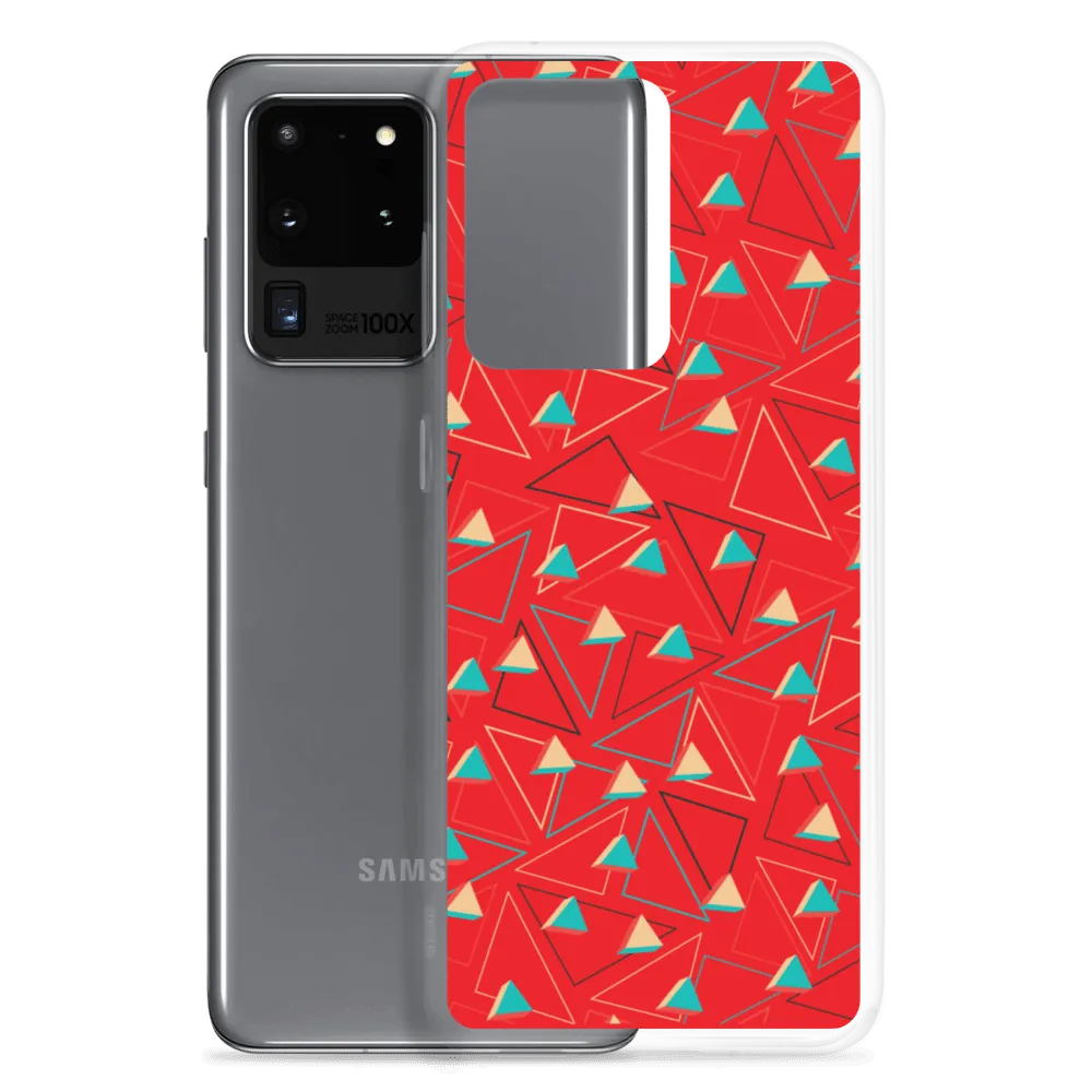 Triangular Candied Red Samsung Case