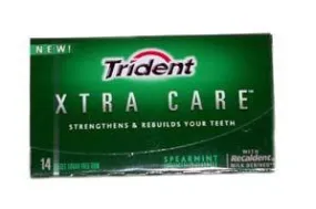 Trident Spearmint Extra Care Gum