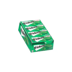 Trident Sugar-Free Spearmint Gum 14 Sticks 26g (12 Pack) – Fresh Breath & Oral Health