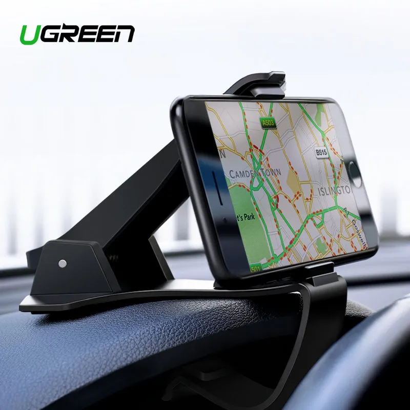 Ugreen Dashboard Car Phone Holder for iPhone X Adjustable Clip Mount Holder Mobile Phone Holder Stand for Samsung GPS Car Cradle