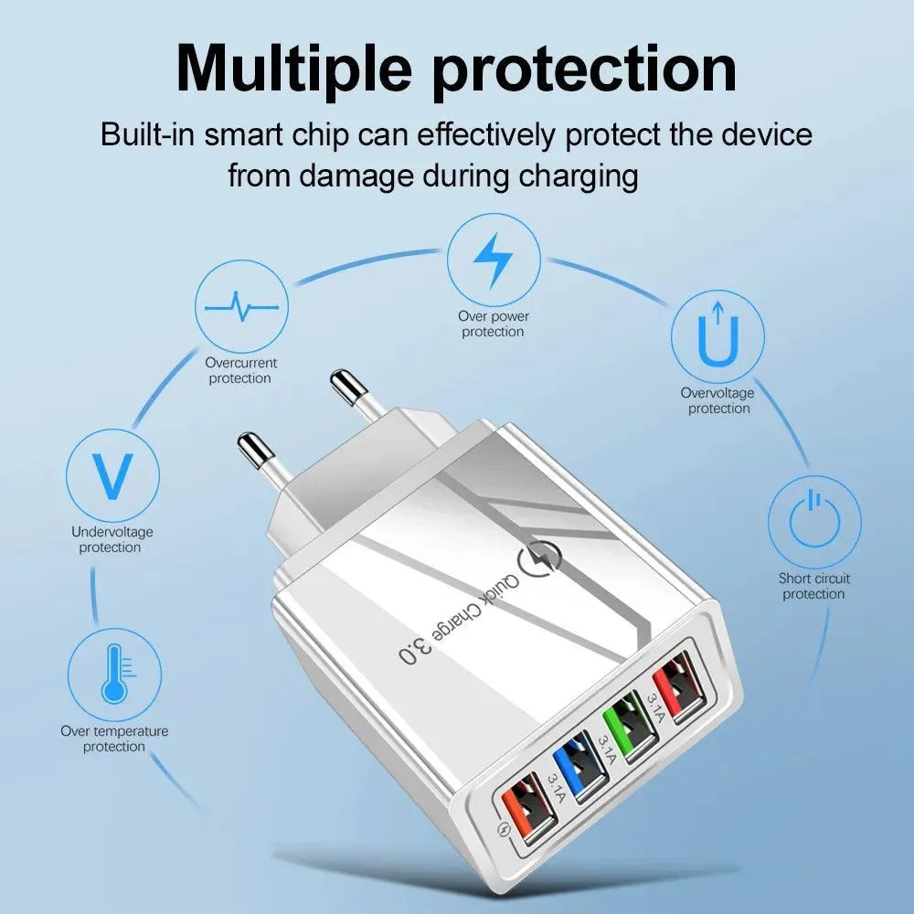 Ultimate USB Charger: Fast Charging Hub for iPhone, Samsung, Xiaomi - Top Solution