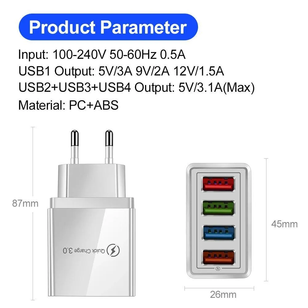 Ultimate USB Charger: Fast Charging Hub for iPhone, Samsung, Xiaomi - Top Solution