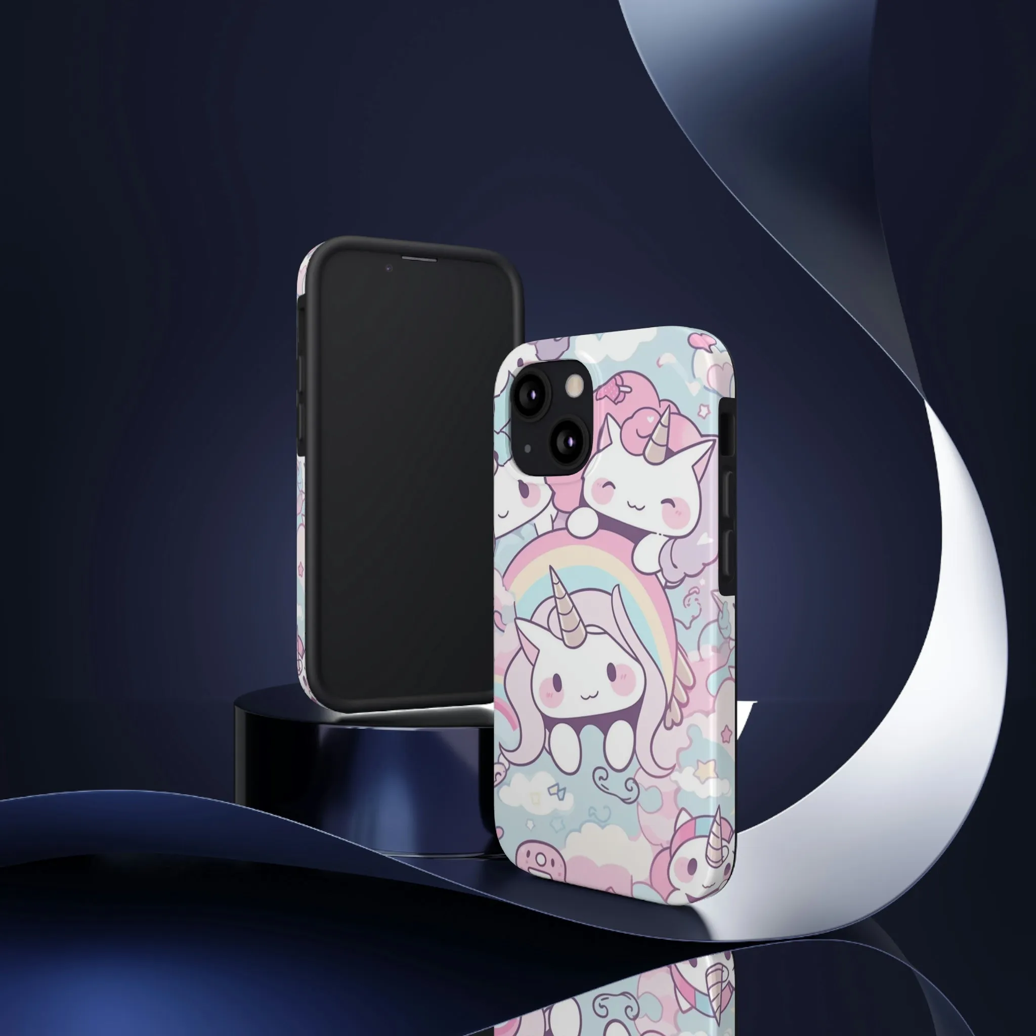 Unicorn iPhone 14 13 Pro Max Tough Case Mate, Kawaii Pastel Cute Aesthetic Iphone 12 11 Mini SE  X XR XS 8 Plus 7 Phone Cover Gift