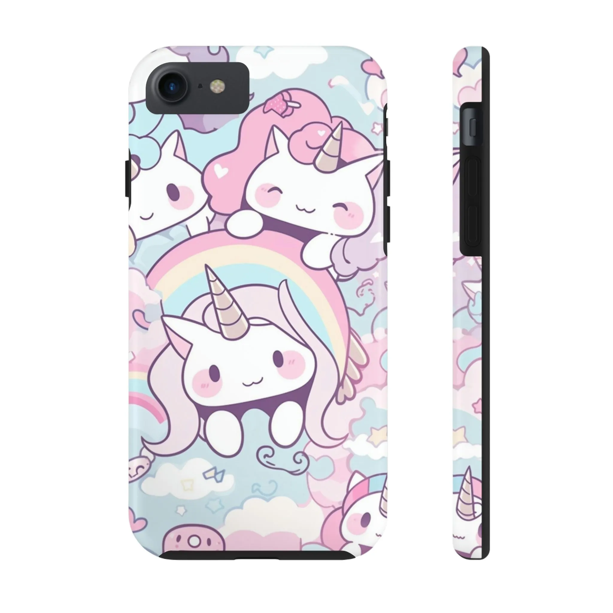 Unicorn iPhone 14 13 Pro Max Tough Case Mate, Kawaii Pastel Cute Aesthetic Iphone 12 11 Mini SE  X XR XS 8 Plus 7 Phone Cover Gift