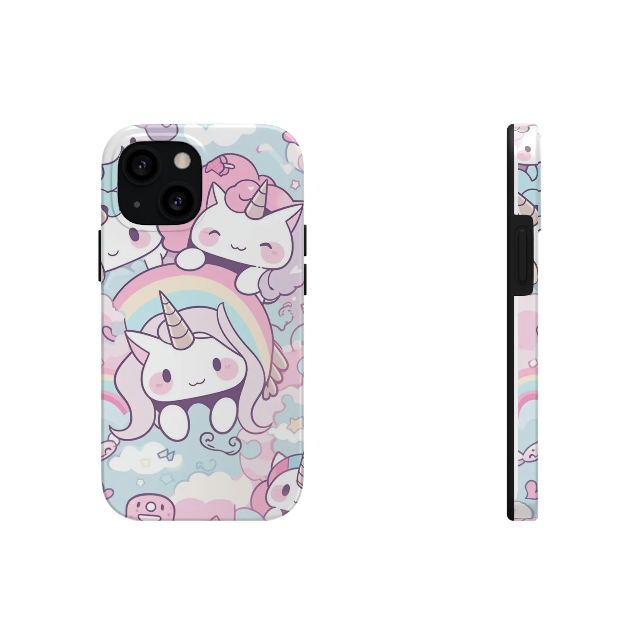 Unicorn iPhone 14 13 Pro Max Tough Case Mate, Kawaii Pastel Cute Aesthetic Iphone 12 11 Mini SE  X XR XS 8 Plus 7 Phone Cover Gift