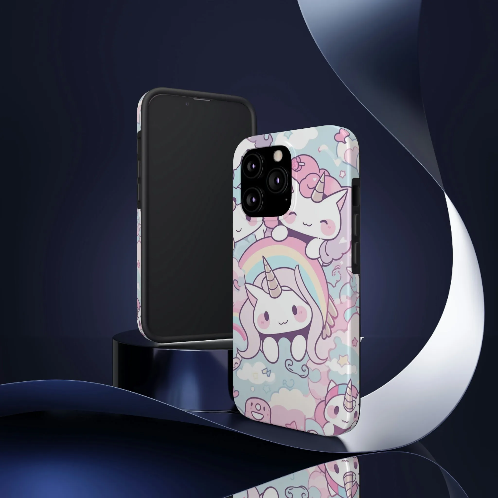 Unicorn iPhone 14 13 Pro Max Tough Case Mate, Kawaii Pastel Cute Aesthetic Iphone 12 11 Mini SE  X XR XS 8 Plus 7 Phone Cover Gift