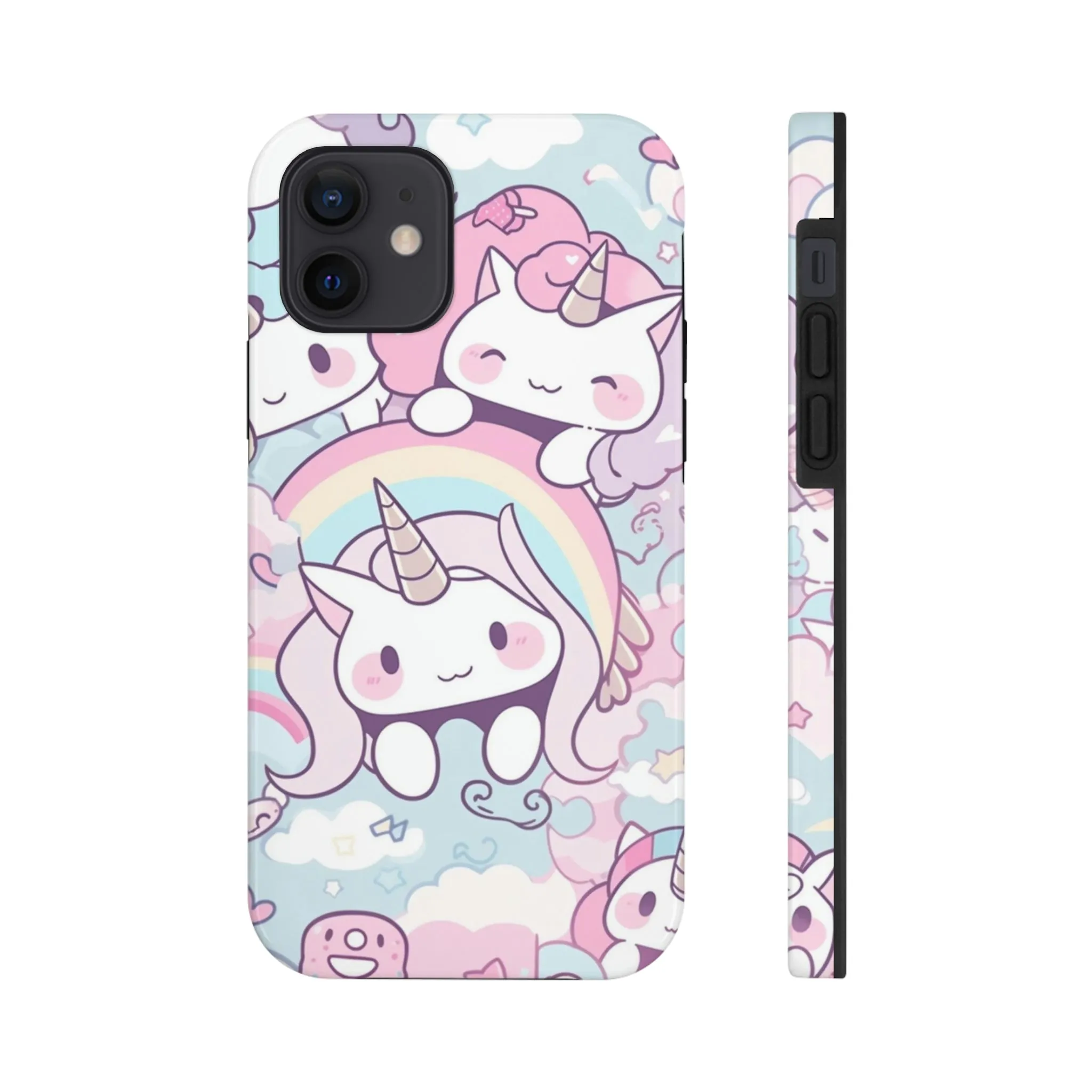 Unicorn iPhone 14 13 Pro Max Tough Case Mate, Kawaii Pastel Cute Aesthetic Iphone 12 11 Mini SE  X XR XS 8 Plus 7 Phone Cover Gift