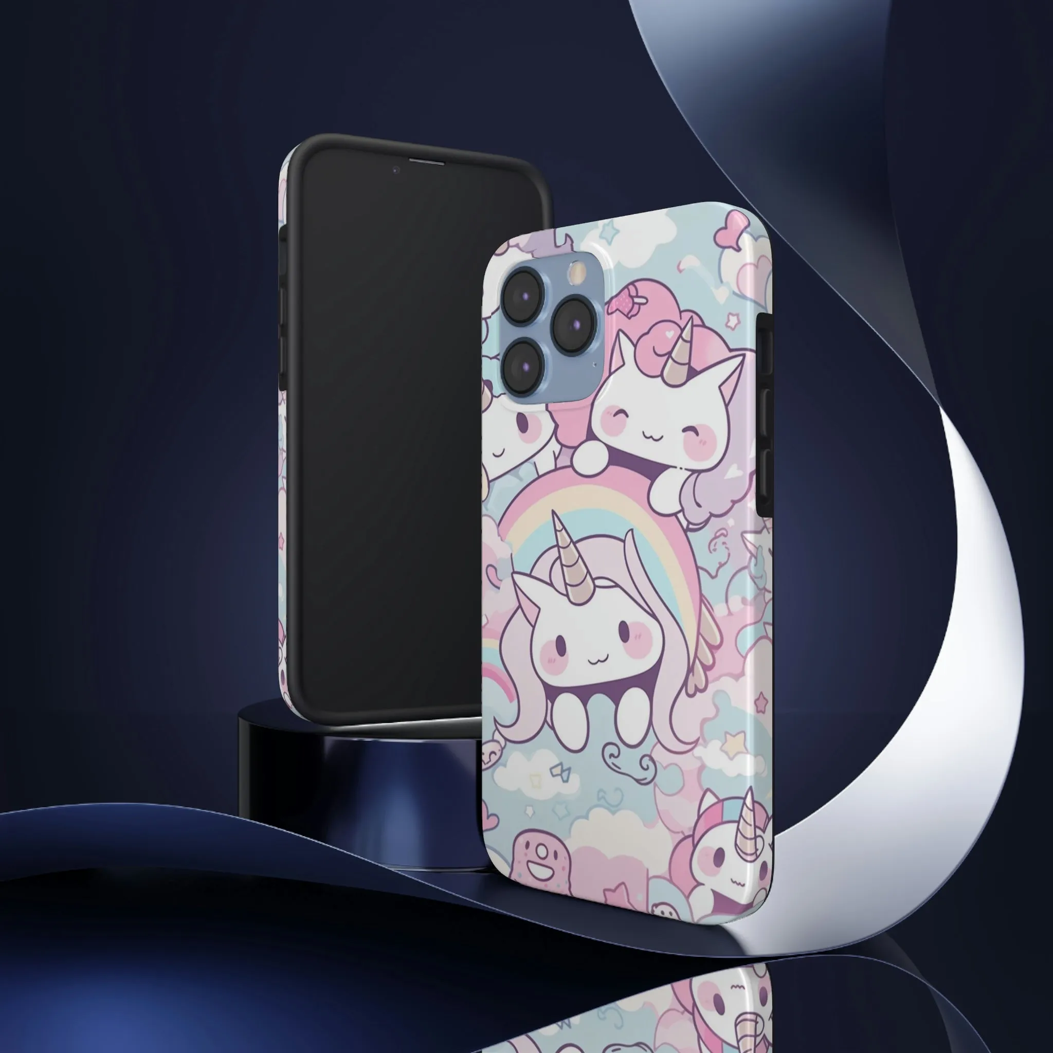 Unicorn iPhone 14 13 Pro Max Tough Case Mate, Kawaii Pastel Cute Aesthetic Iphone 12 11 Mini SE  X XR XS 8 Plus 7 Phone Cover Gift