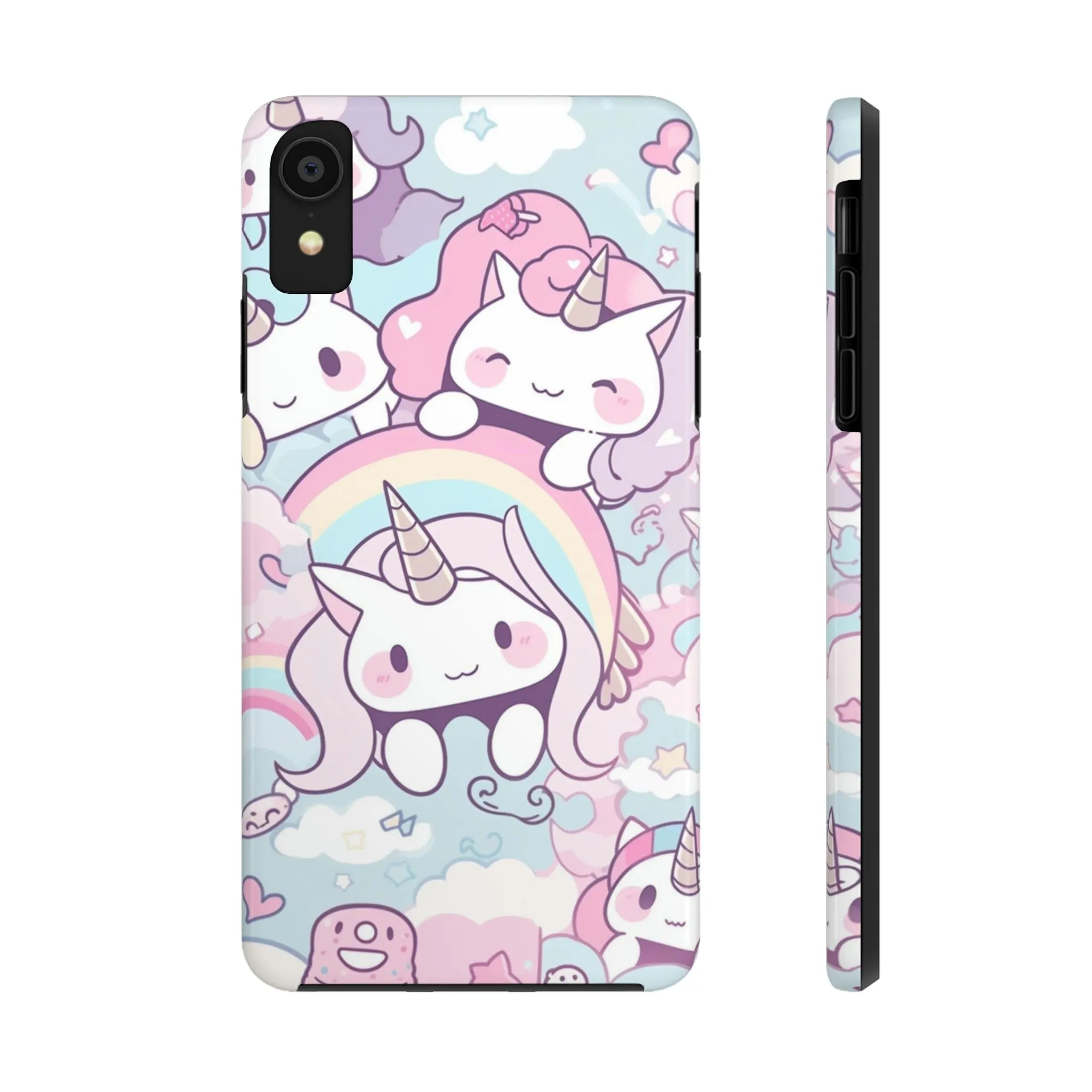 Unicorn iPhone 14 13 Pro Max Tough Case Mate, Kawaii Pastel Cute Aesthetic Iphone 12 11 Mini SE  X XR XS 8 Plus 7 Phone Cover Gift