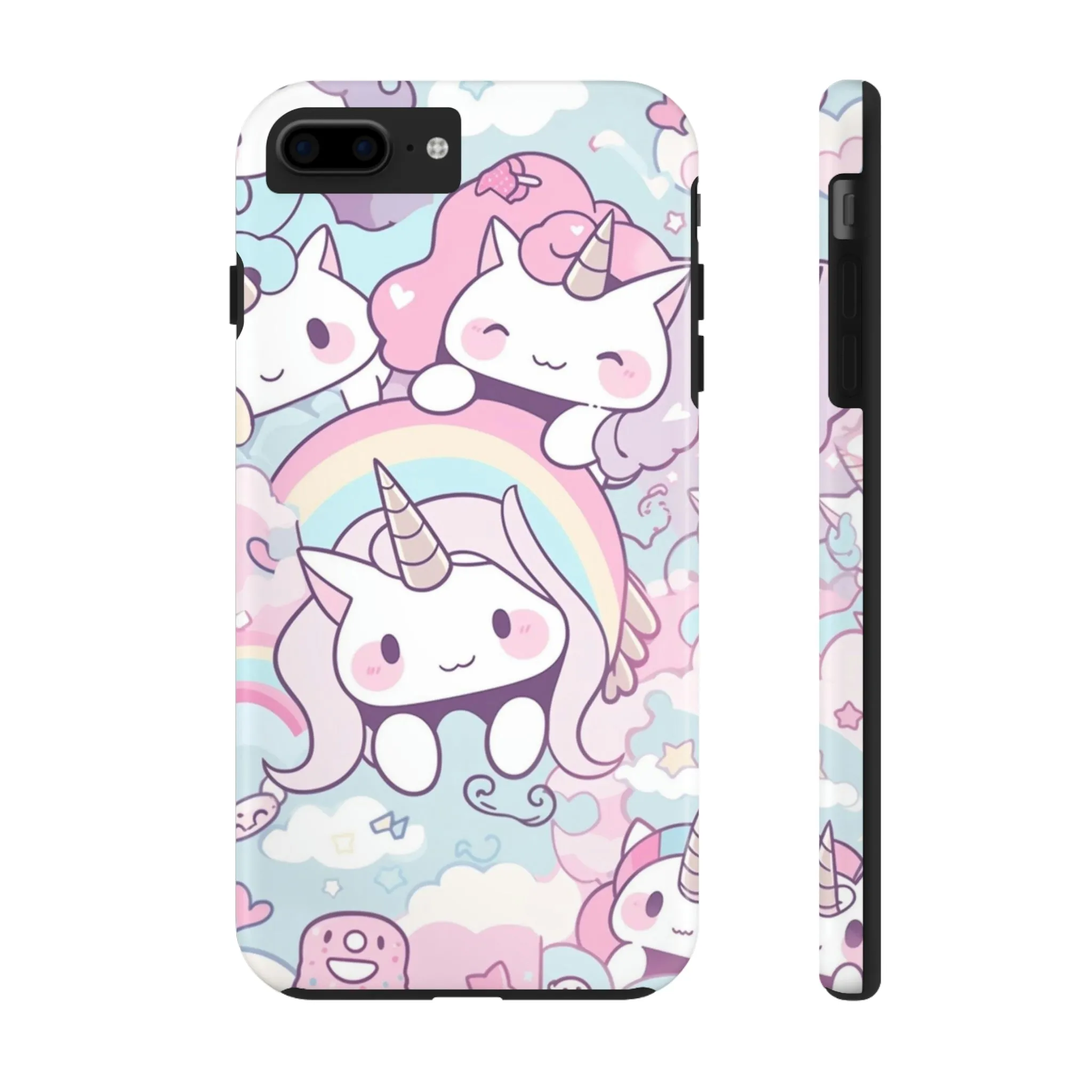 Unicorn iPhone 14 13 Pro Max Tough Case Mate, Kawaii Pastel Cute Aesthetic Iphone 12 11 Mini SE  X XR XS 8 Plus 7 Phone Cover Gift