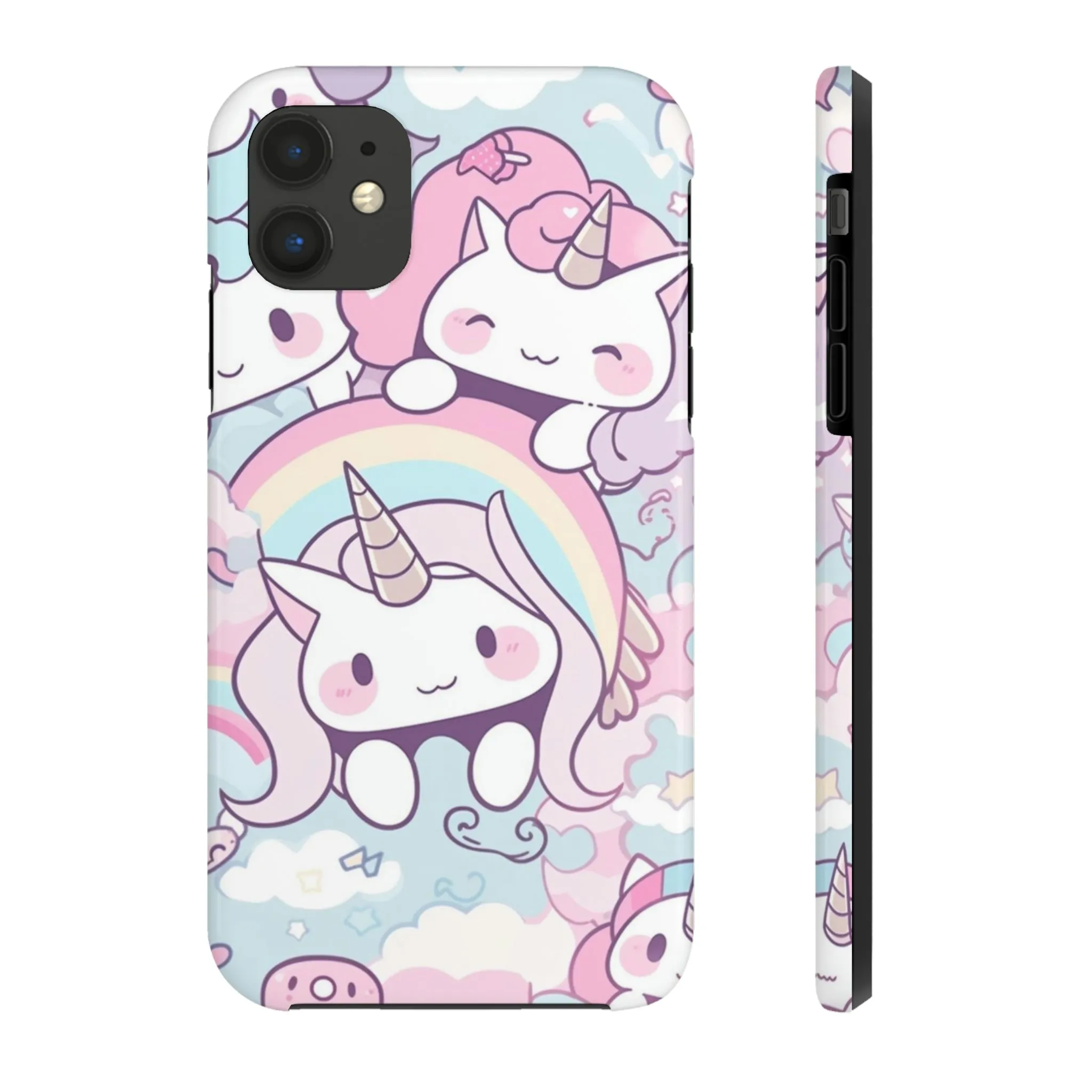 Unicorn iPhone 14 13 Pro Max Tough Case Mate, Kawaii Pastel Cute Aesthetic Iphone 12 11 Mini SE  X XR XS 8 Plus 7 Phone Cover Gift