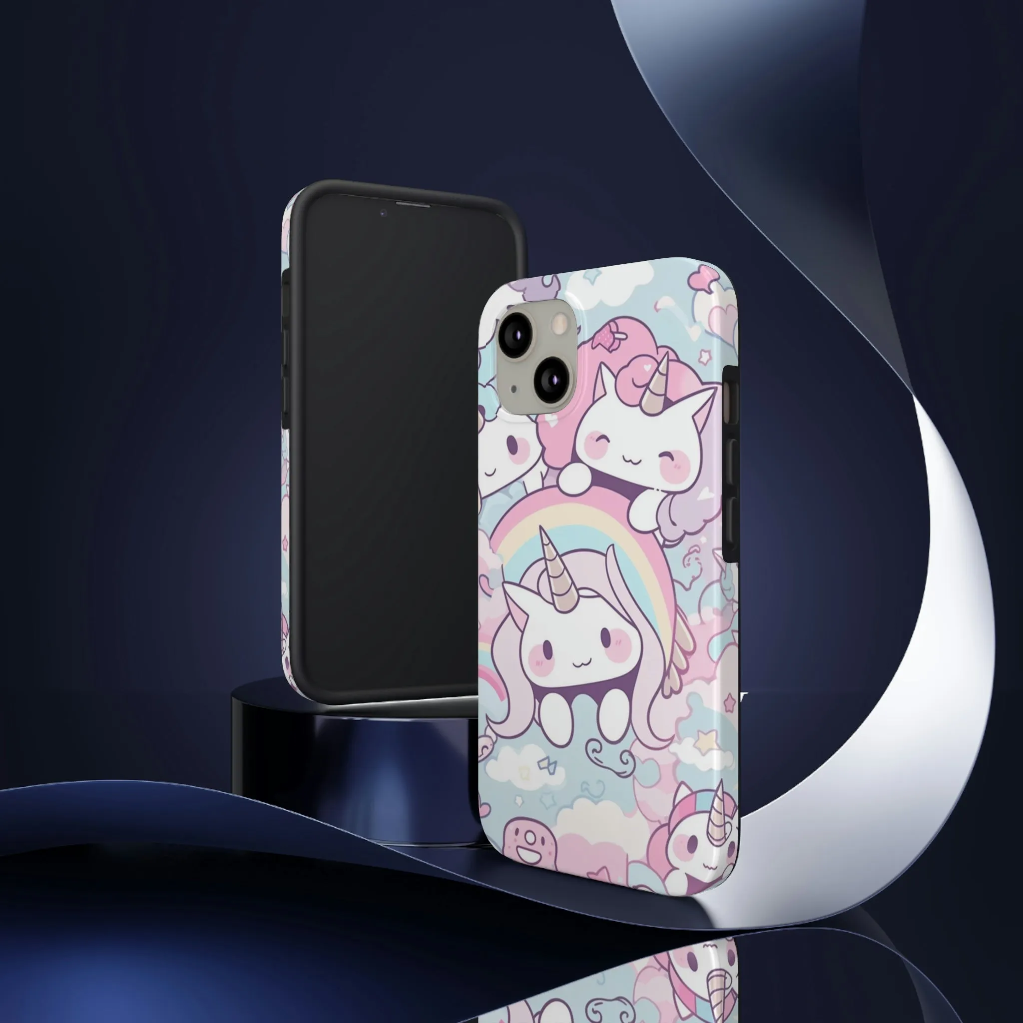 Unicorn iPhone 14 13 Pro Max Tough Case Mate, Kawaii Pastel Cute Aesthetic Iphone 12 11 Mini SE  X XR XS 8 Plus 7 Phone Cover Gift