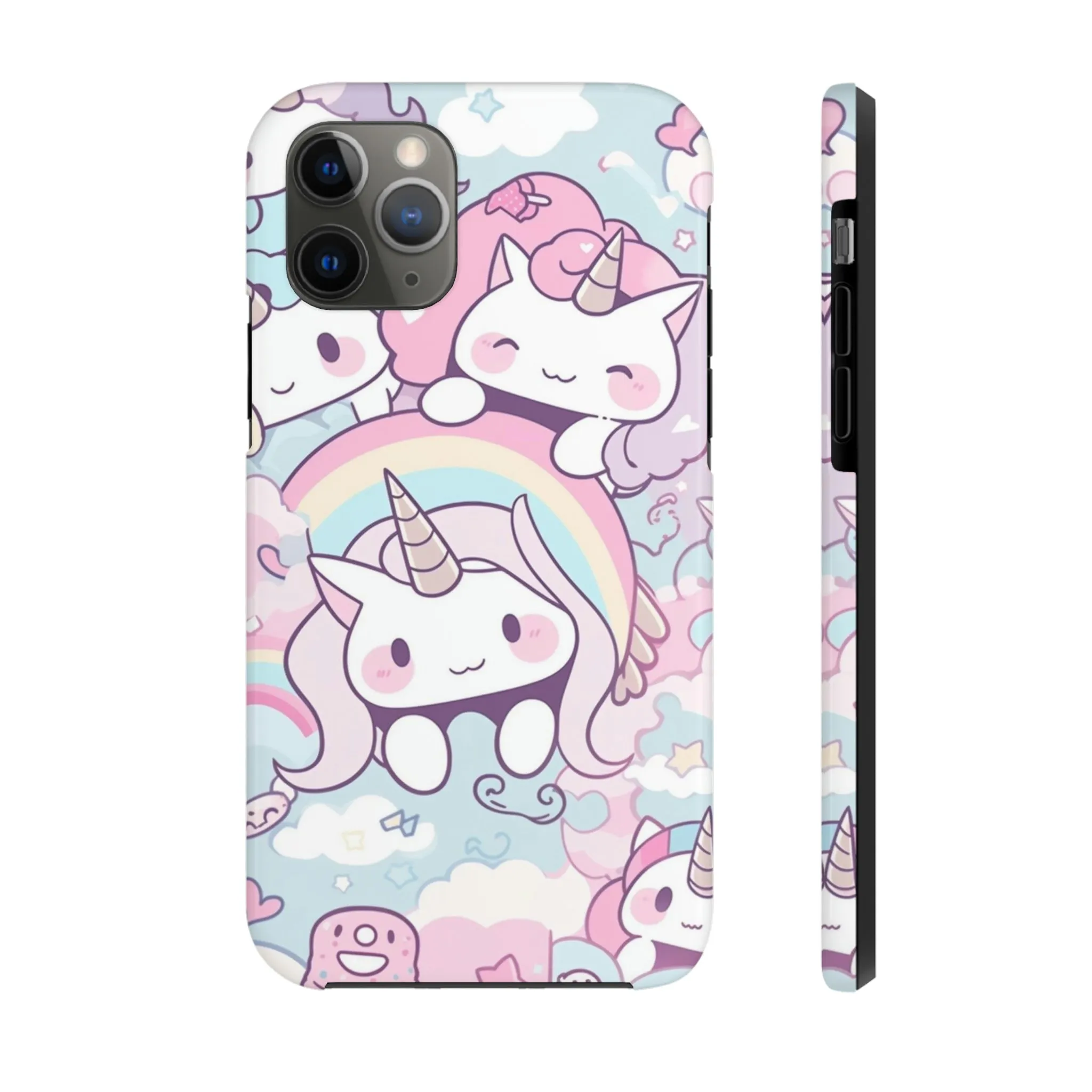 Unicorn iPhone 14 13 Pro Max Tough Case Mate, Kawaii Pastel Cute Aesthetic Iphone 12 11 Mini SE  X XR XS 8 Plus 7 Phone Cover Gift