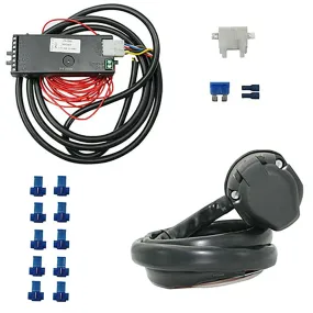 Universal 7 Pin 12N Towing Electrics Kit including Towbar Bypass Relay