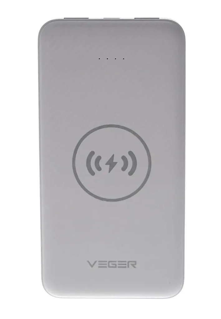 Veger VP-1027W Wireless Charger Power Bank -20000mAh black White blue