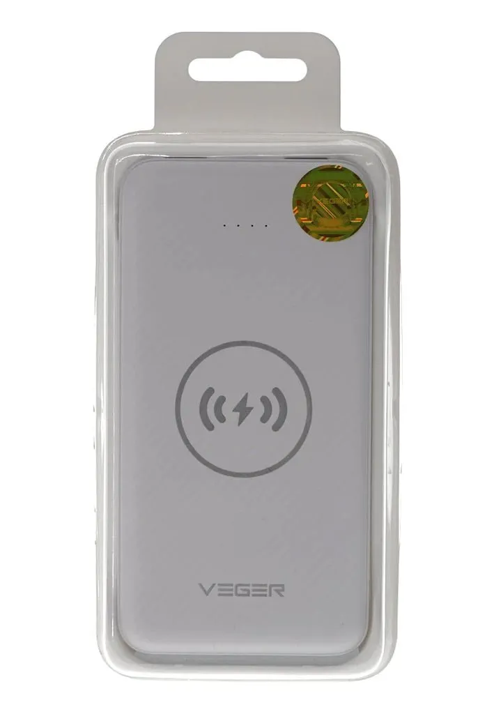 Veger VP-1027W Wireless Charger Power Bank -20000mAh black White blue