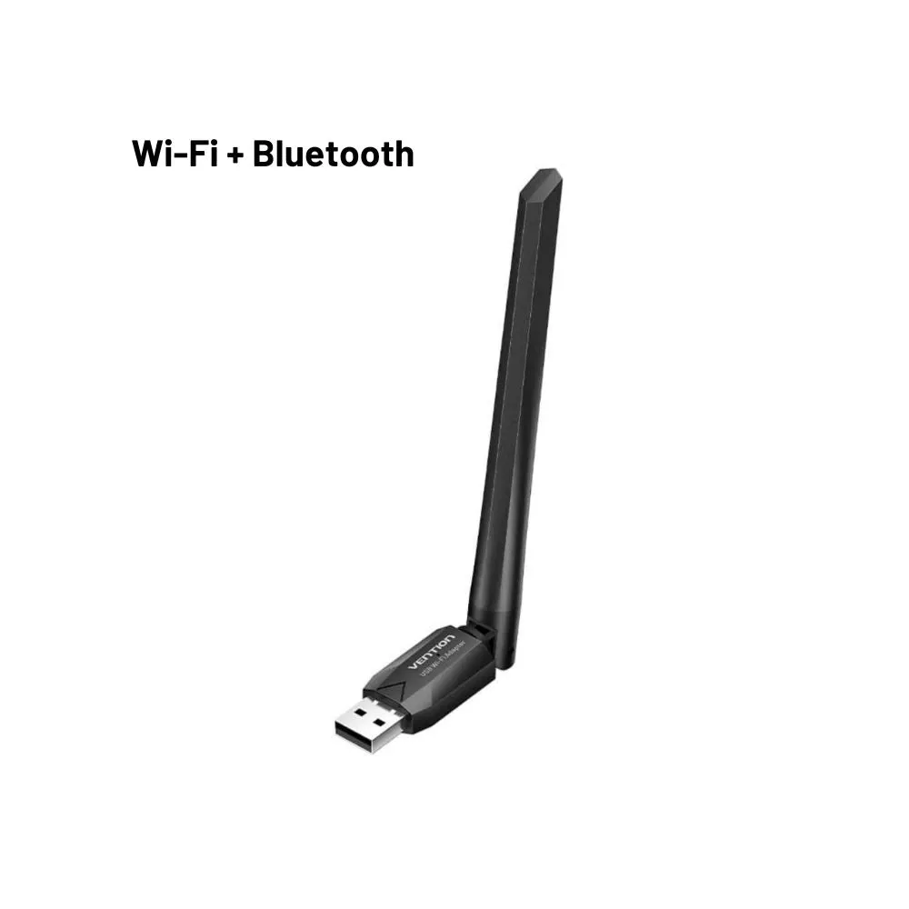 Vention AC650 High Speed 2.4Ghz Dual Band USB Network/Bluetooth Adapter Dongle with 650Mbps 5GHz Bandwidth, 6dBi High Gain Antenna