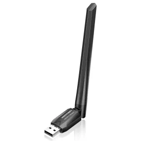 Vention AC650 High Speed 2.4Ghz Dual Band USB Network/Bluetooth Adapter Dongle with 650Mbps 5GHz Bandwidth, 6dBi High Gain Antenna