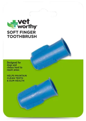 Vet Worthy Pet Fingerbrush, 2 pk