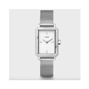 Watch Fluette Mesh - White/Silver