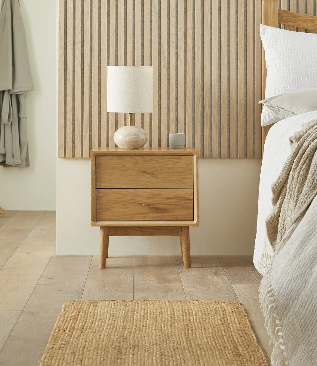 Wright Oak Bedside Table