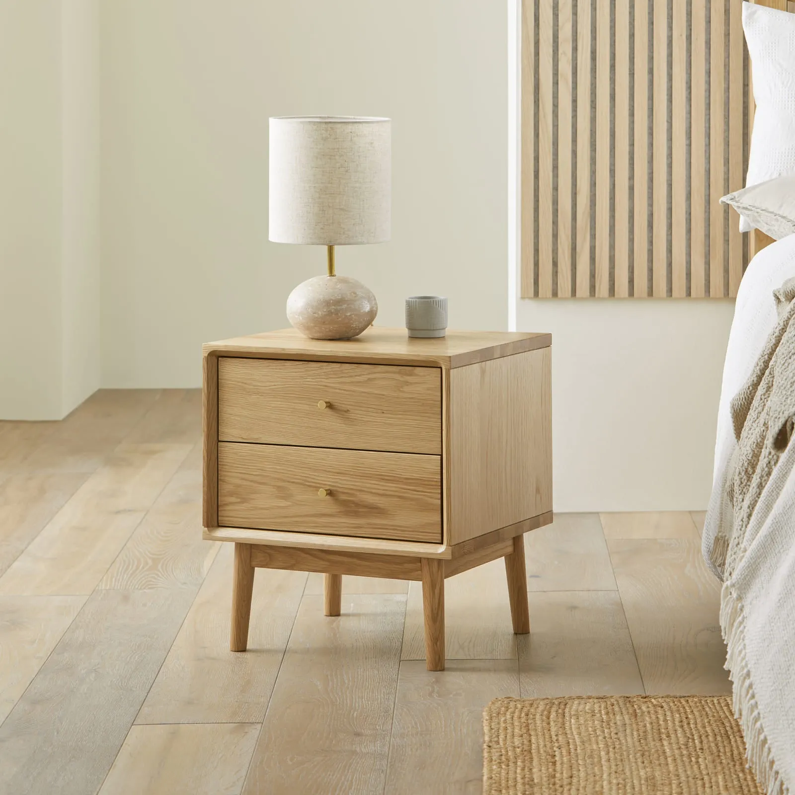 Wright Oak Bedside Table