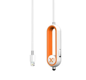 X1 Car Charger with Lightning Connector - Orange